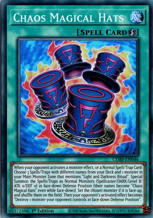 Chaos Magical Hats - CORI-EN046 - 1st Edition - Super Rare