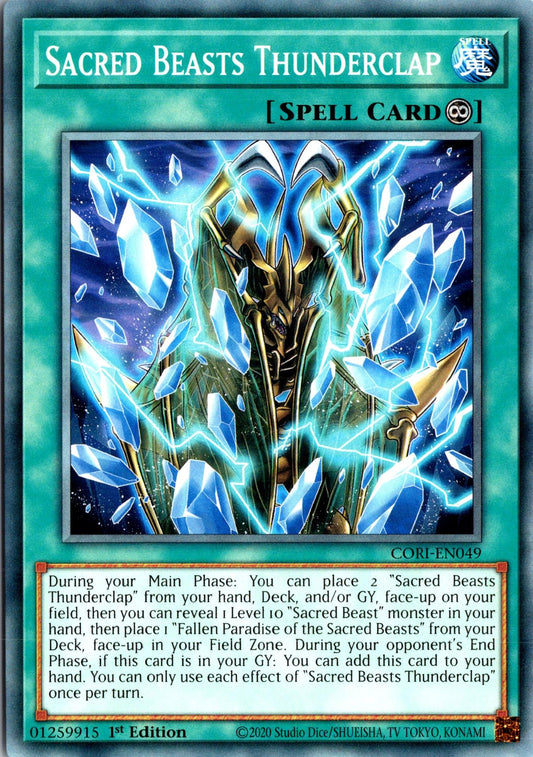 Sacred Beasts Thunderclap - CORI-EN049 - 1st Edition - Common