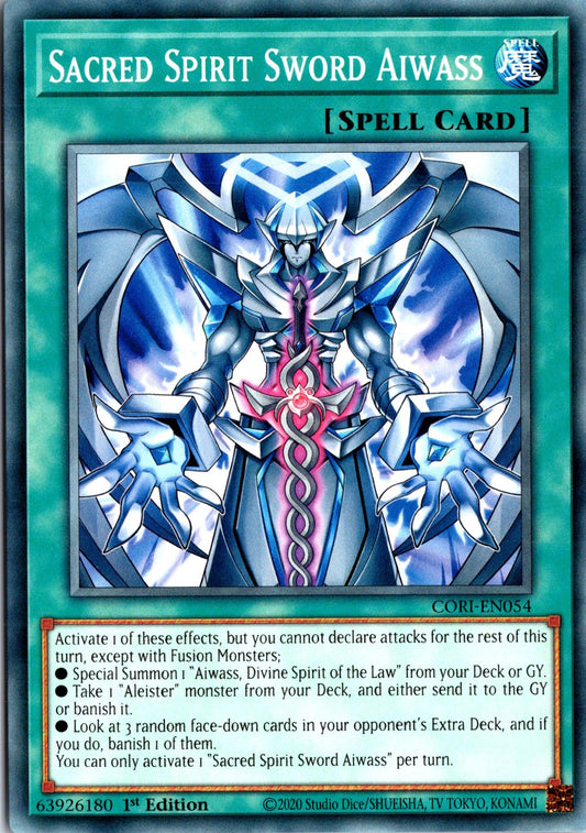 Sacred Spirit Sword Aiwass - CORI-EN053 - 1st Edition - Common