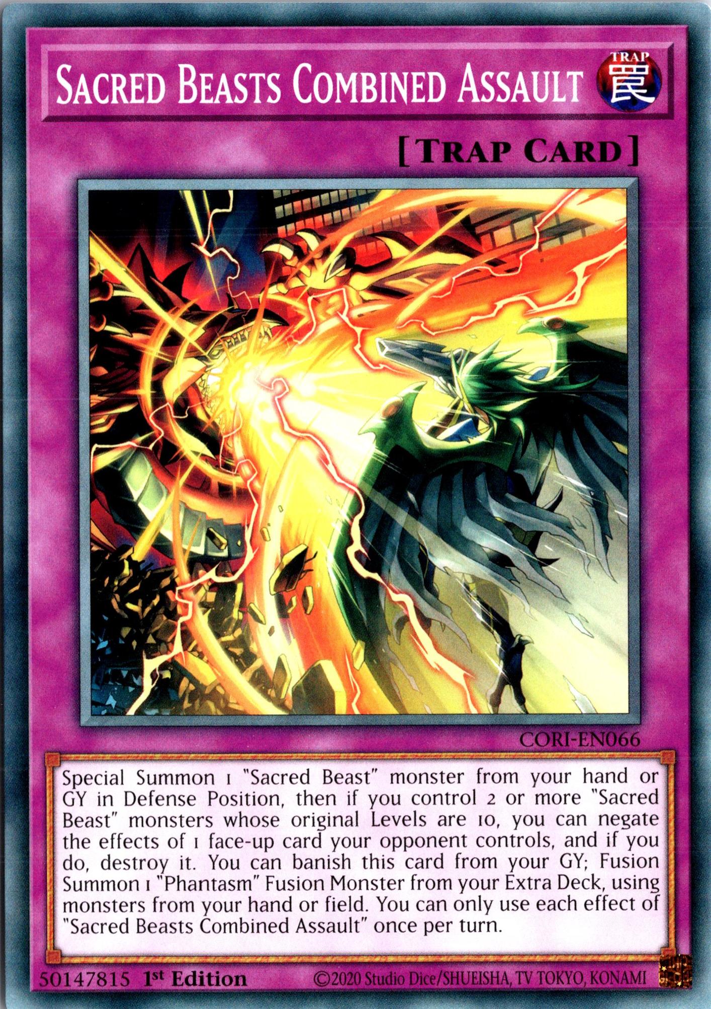 Sacred Beasts Combined Assault - CORI-EN066 - 1st Edition - Common
