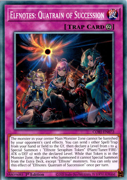 Elfnotes: Quatrain of Succession - CORI-EN072 - 1st Edition - Common