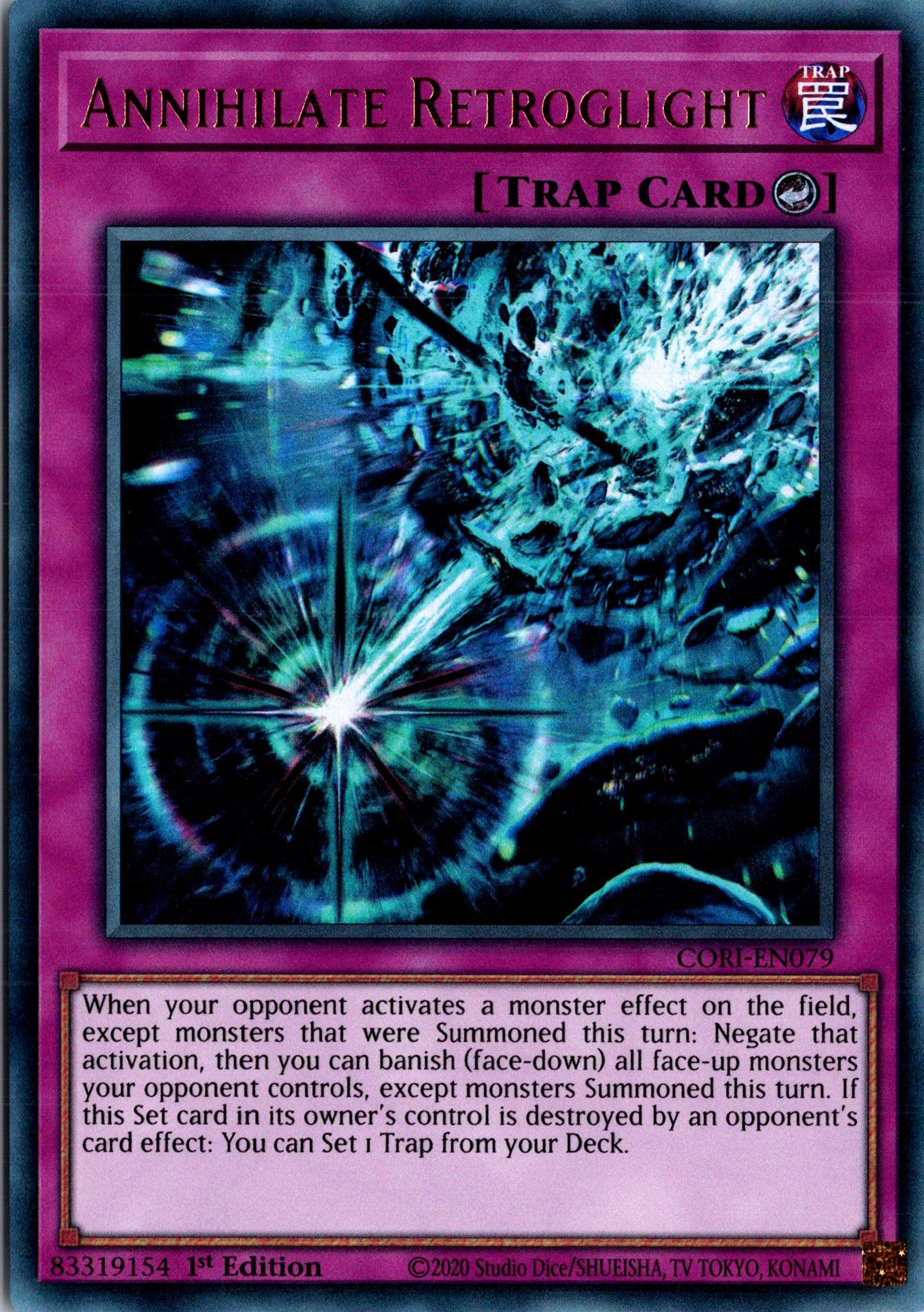 Annihilate Retrolight - CORI-EN079 - 1st Edition - Ultra Rare