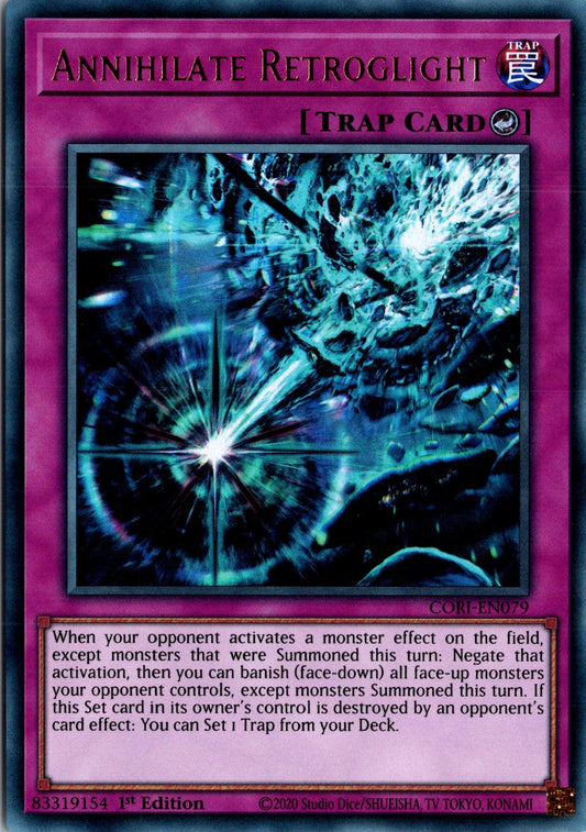 Annihilate Retrolight - CORI-EN079 - 1st Edition - Ultra Rare