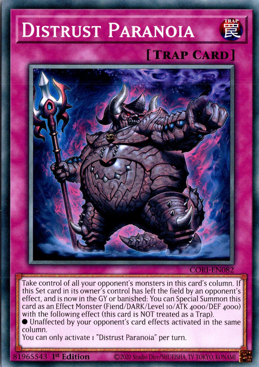 Distrust Paranoia - CORI-EN082 - 1st Edition - Common