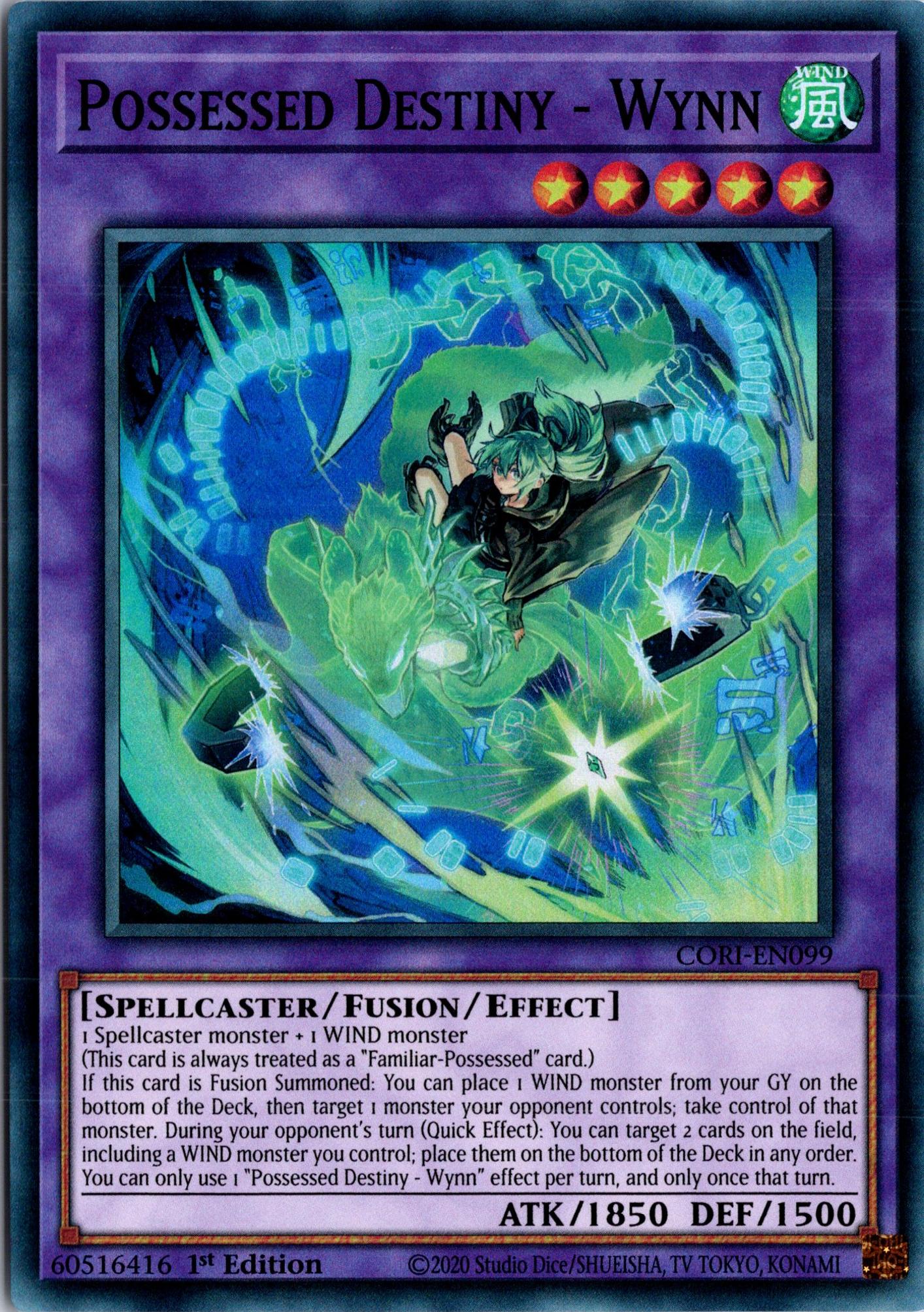 Possessed Destiny – Wynn - CORI-EN099 - 1st Edition - Super Rare