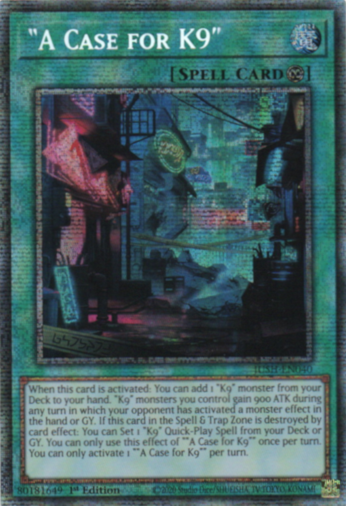 “A Case for K9” - JUSH-EN040 - 1st Edition - Starlight Rare