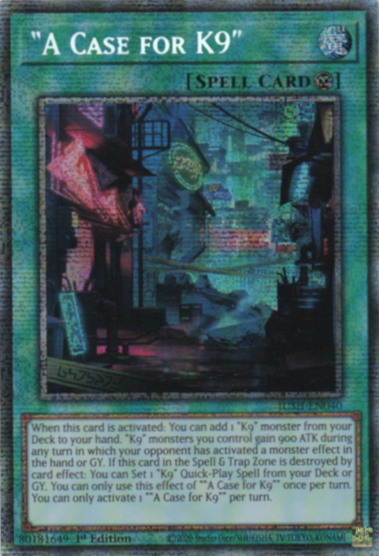 “A Case for K9” - JUSH-EN040 - 1st Edition - Starlight Rare