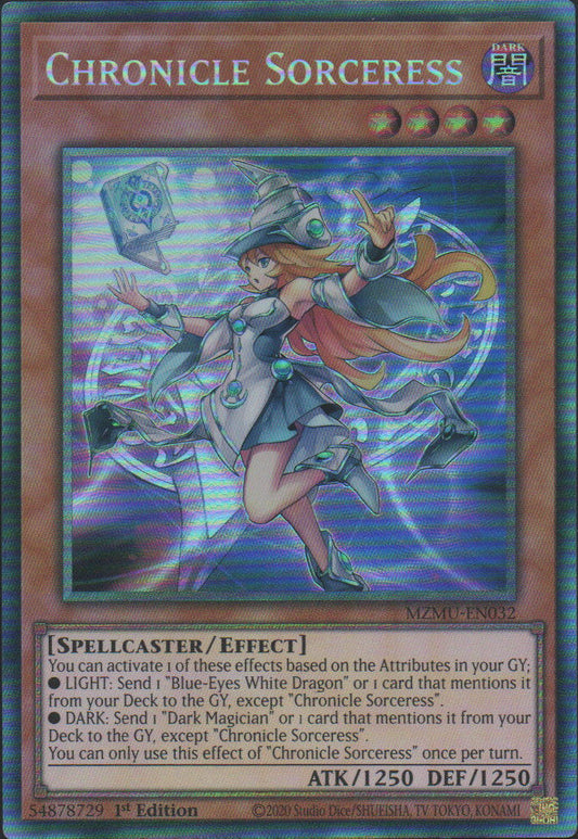 Chronicle Sorceress - MZMU-EN032 - 1st Edition - Collector's Rare