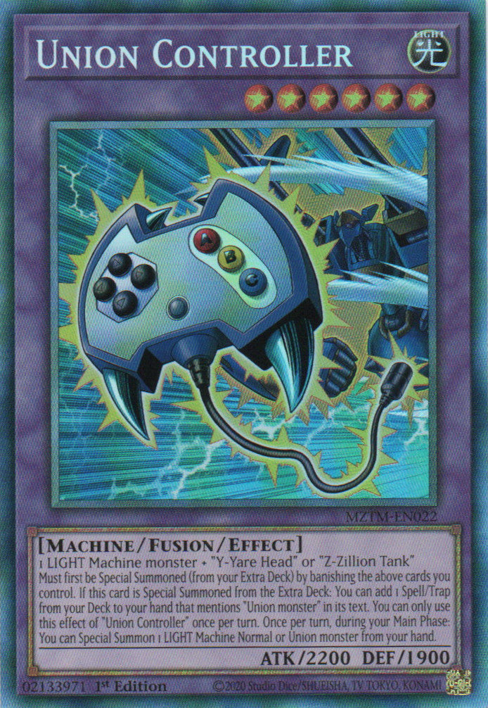 Union Controller - MZTM-EN022 - 1st Edition - Collector's Rare