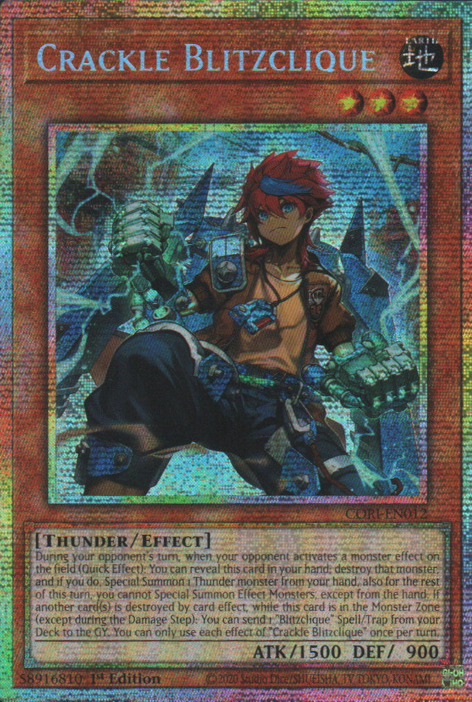 Crackle Blitzclique - CORI-EN012 - 1st Edition - Starlight Rare