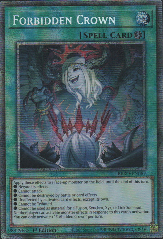 Forbidden Crown - BPRO-EN067 - 1st Edition - Starlight Rare