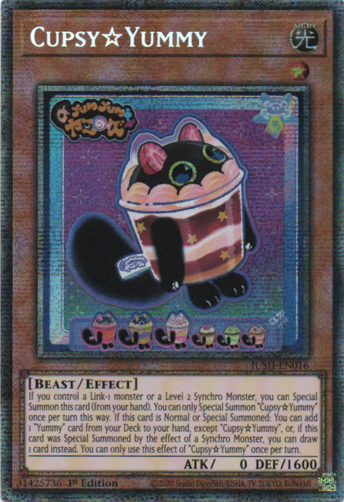 Cupsy Yummy - JUSH-EN016 - 1st Edition - Starlight Rare
