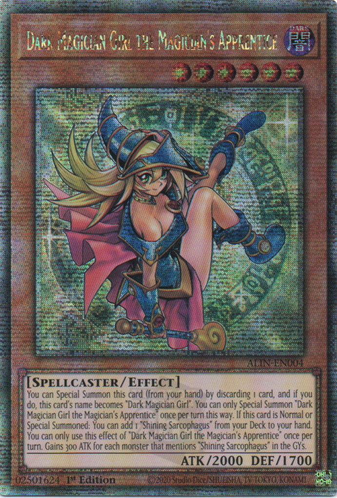 Dark Magician Girl the Magician’s Apprentice - ALIN-EN004 - 1st Edition - Quarter Century Secret Rare