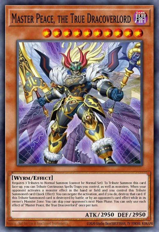 Master Peace, the True Dracoverlord - DOOD-EN018 - 1st Edition - Secret Rare