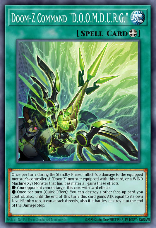 DoomZ Command “D.O.O.M.D.U.R.G” - DOOD-EN058 - 1st Edition - Super Rare
