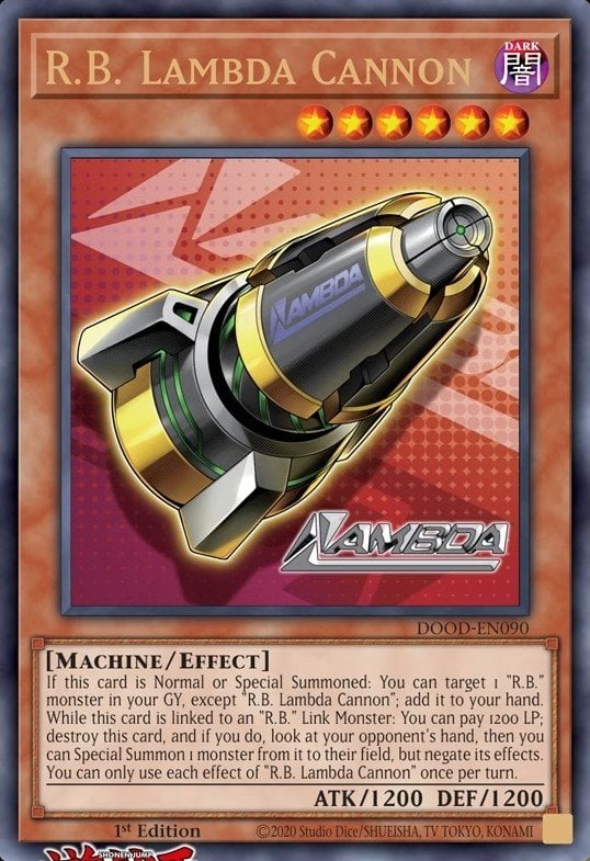 R.B. Lambda Cannon - DOOD-EN090 - 1st Edition - Ultra Rare