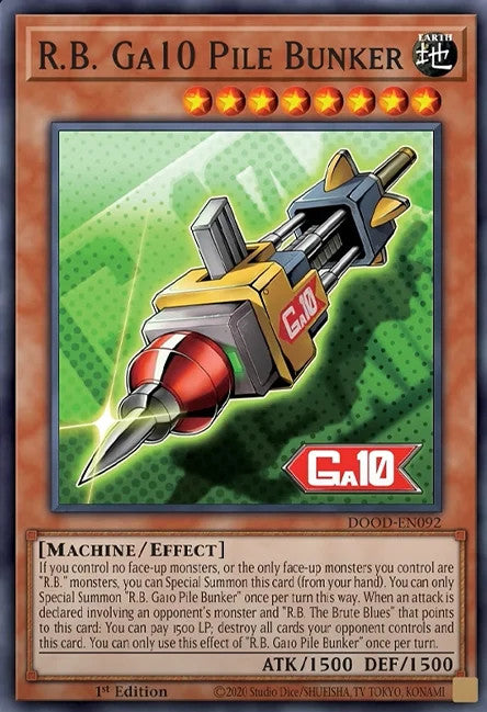 R.B. Ga10 Pile Bunker - DOOD-EN092 - 1st Edition - Super Rare