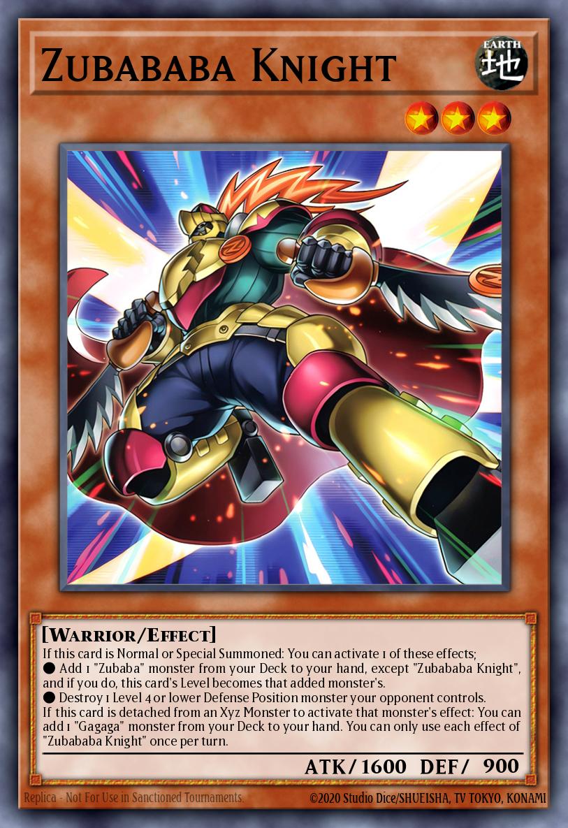 Zubababa Knight - DUAD-EN001 - 1st Edition - Super Rare