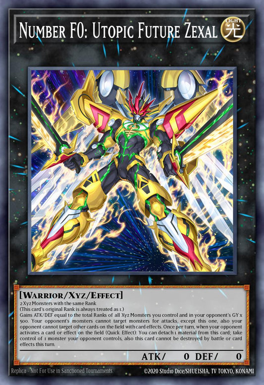 Number F0: Utopic Future Zexal - DUAD-EN042 - 1st Edition - Ultra Rare
