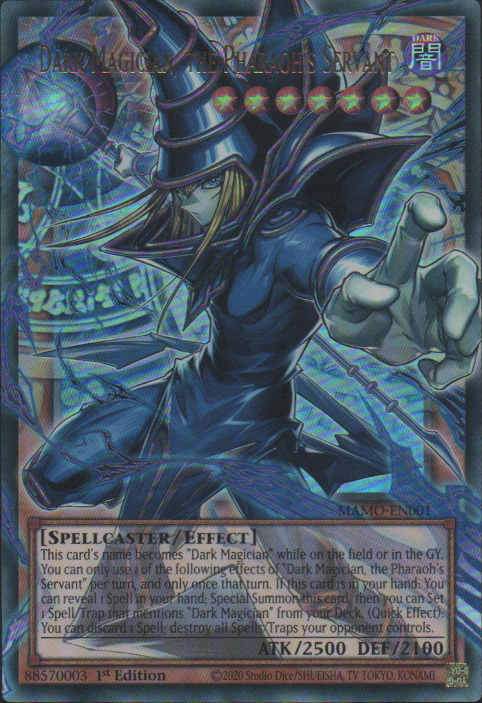Dark Magician, the Pharaoh's Servant (extended art) - MAMO-EN001 - 1st Edition - Ultra Rare