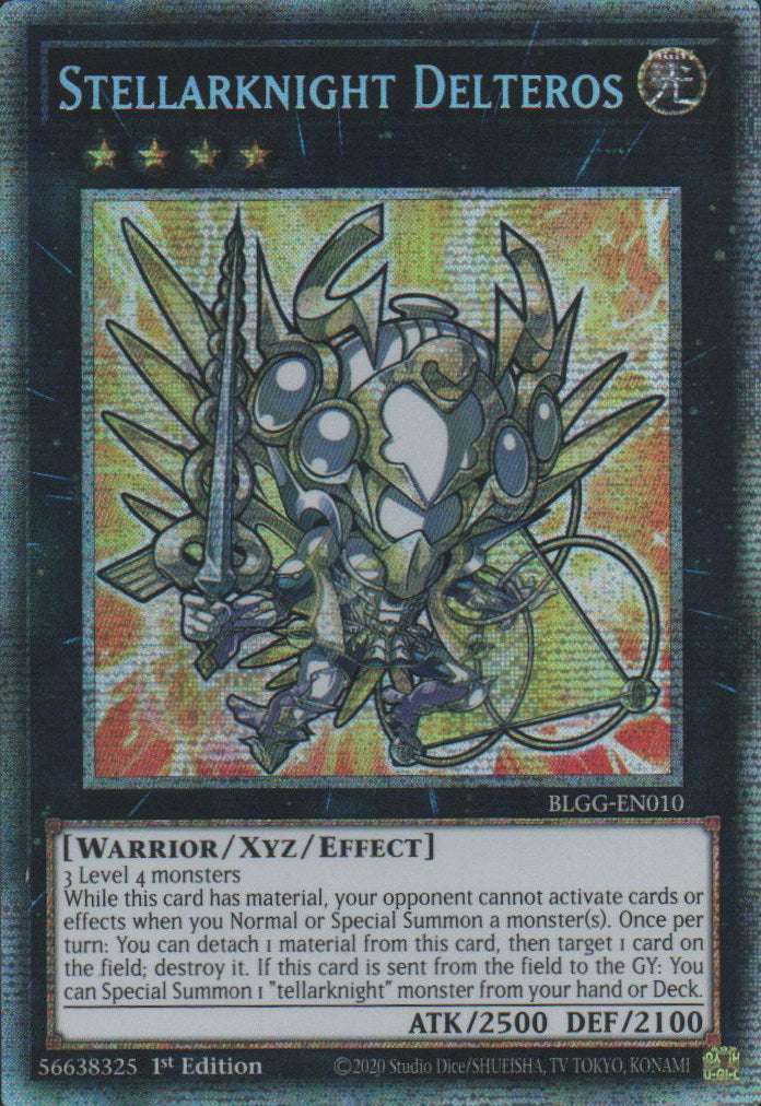 Stellarknight Delteros (Chibi artwork) - BLGG-EN010 - 1st Edition - Starlight Rare