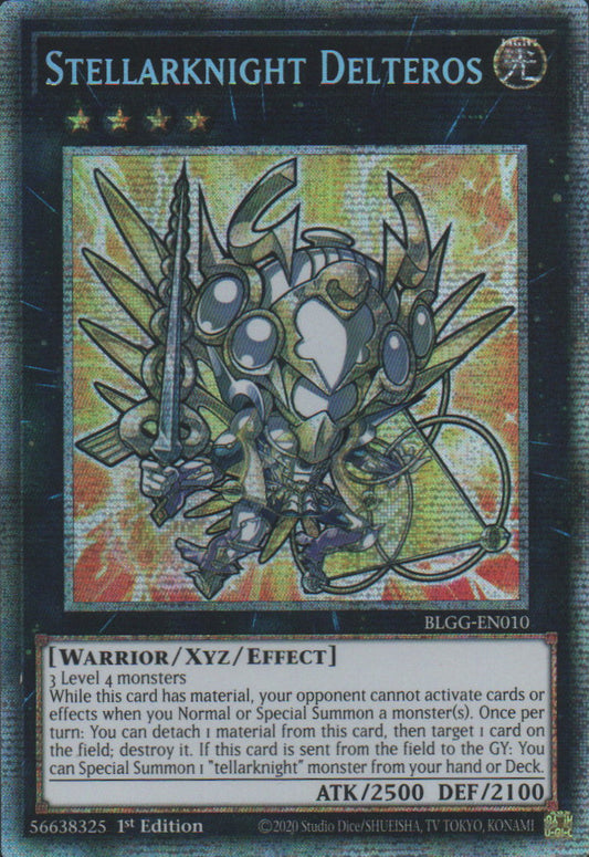 Stellarknight Delteros (Chibi artwork) - BLGG-EN010 - 1st Edition - Starlight Rare