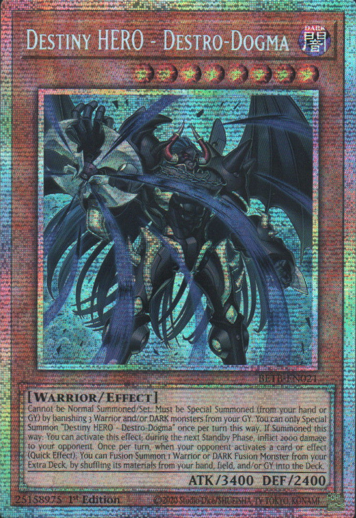 Destiny HERO - Destro-Dogma - BETB-EN021 - 1st Edition - Starlight Rare