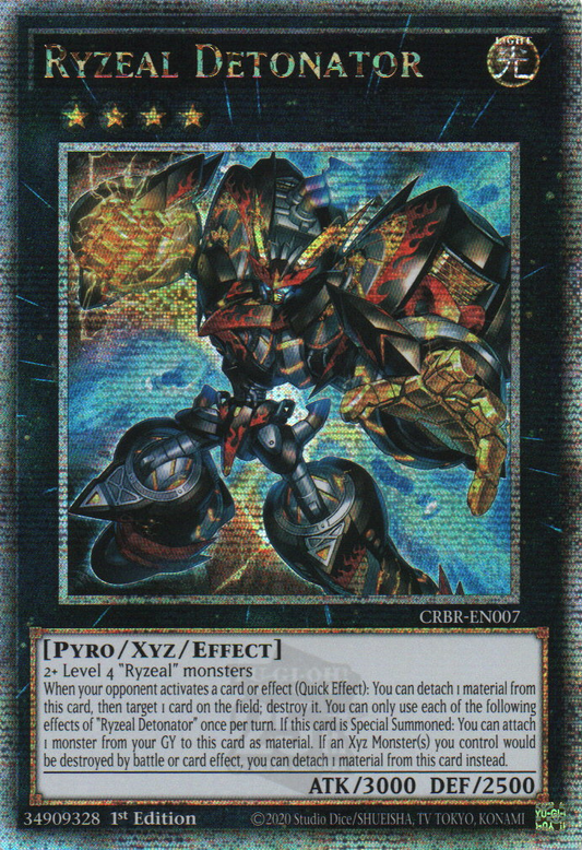 Ryzeal Detonator - CRBR-EN007 - 1st Edition - Quarter Century Secret Rare