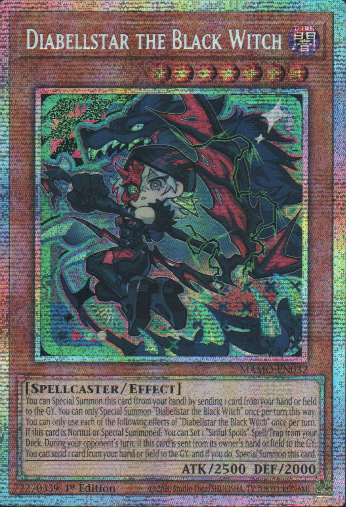 Diabellstar the Black Witch - MAMO-EN032 - 1st Edition - Starlight Rare