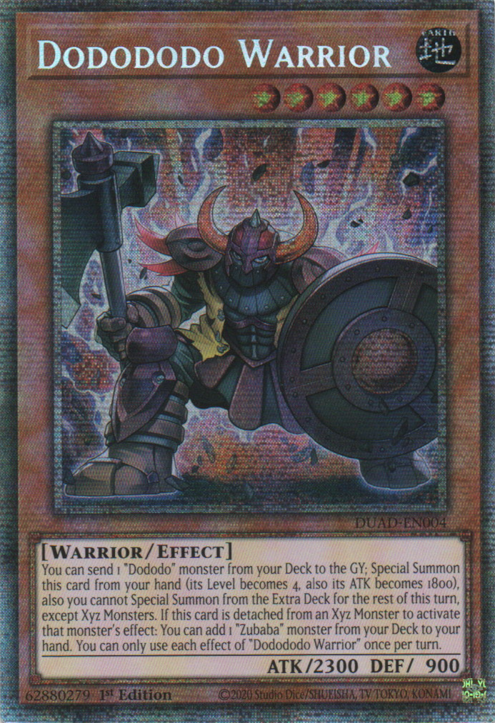 Dodododo Warrior - DUAD-EN004 - 1st Edition - Starlight Rare