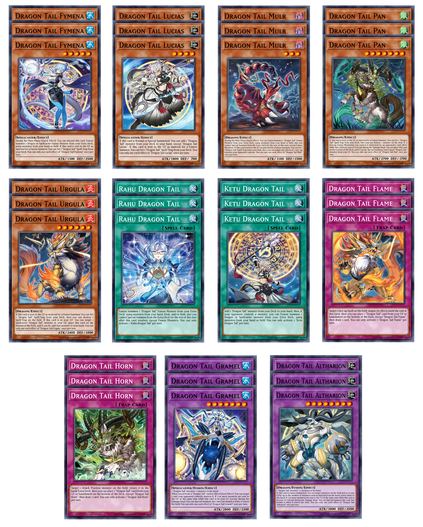 Dracotail Deck Core - JUSH  - 33 Cards