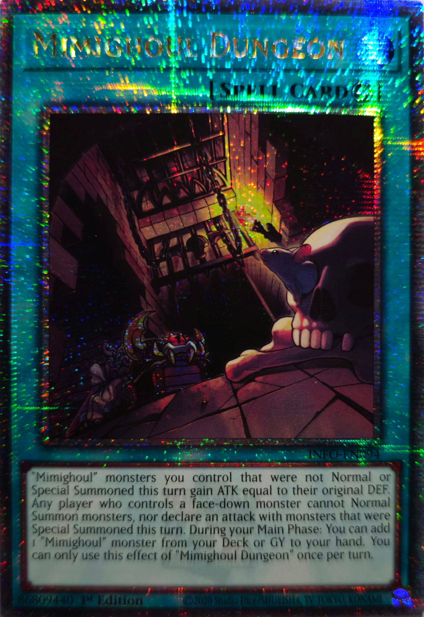 Mimighoul Dungeon - INFO-EN094 - 1st Edition - Quarter Century Secret Rare