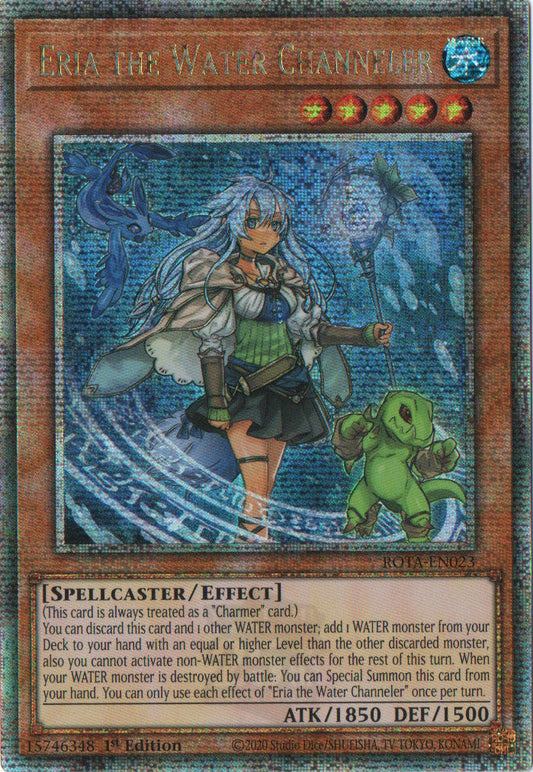 Eria the Water Channeler - ROTA-EN023 - 1st Edition - Quarter Century Secret Rare