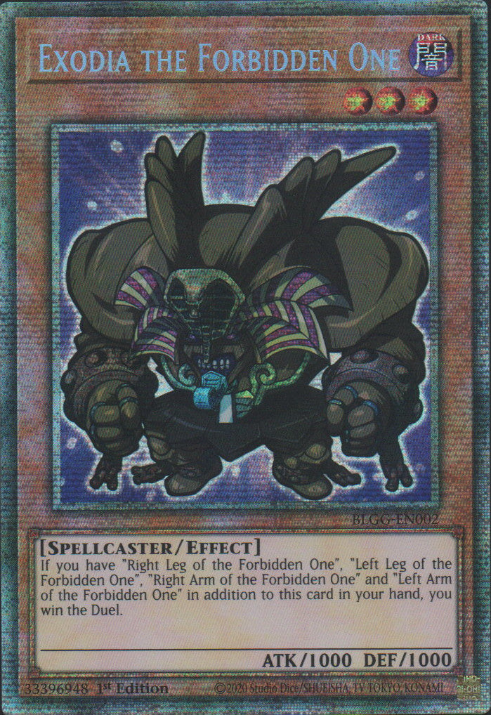 Exodia the Forbidden One (Chibi artwork) - BLGG-EN002 - 1st Edition - Starlight Rare