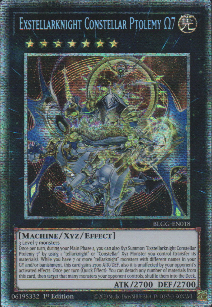 Exstellarknight Constellar Ptolemy ?7 - BLGG-EN018 - 1st Edition - Starlight Rare