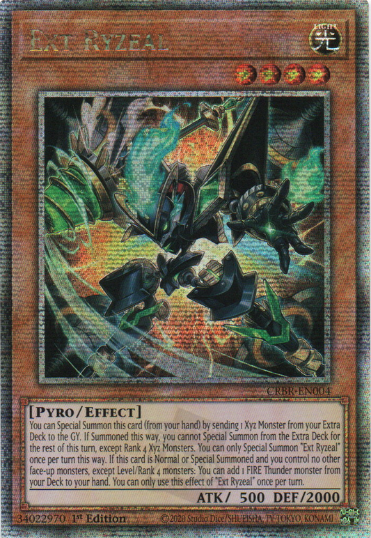 Ext Ryzeal - CRBR-EN004 - 1st Edition - Quarter Century Secret Rare