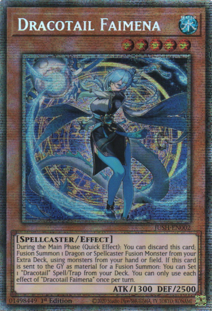 Dracotail Faimena - JUSH-EN002 - 1st Edition - Starlight Rare