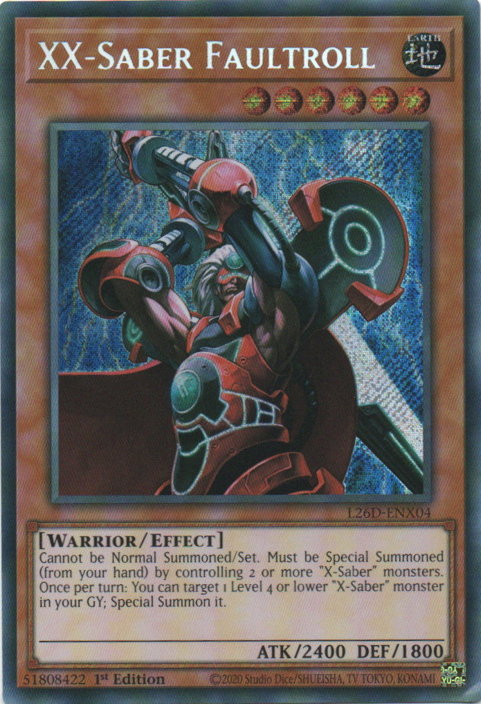 XX-Saber Faultroll - L26D-ENX04 - 1st Edition - Secret Rare