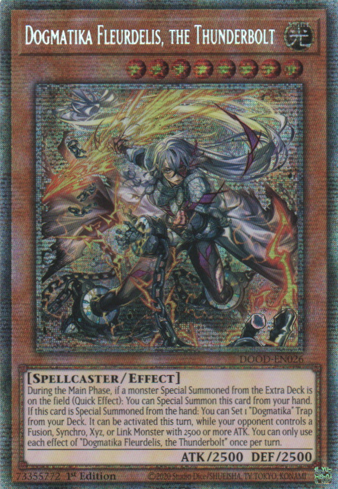 Dogmatika Fleurdelis, the Thunderbolt - DOOD-EN026 - 1st Edition - Starlight Rare