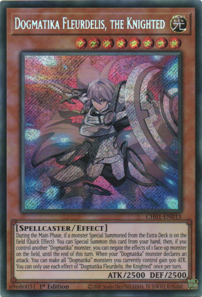 Dogmatika Fleurdelis, the Knighted - CH01-EN015 - 1st Edition - Secret Rare