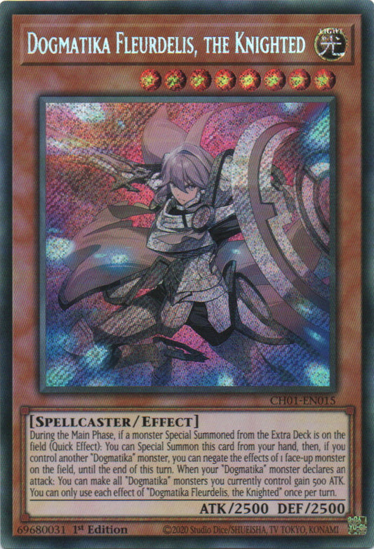Dogmatika Fleurdelis, the Knighted - CH01-EN015 - 1st Edition - Secret Rare