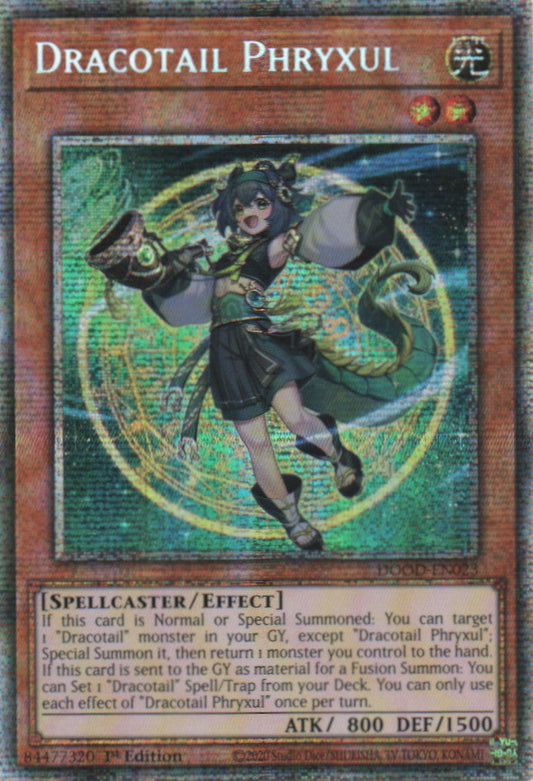 Dracotail Phryxul - DOOD-EN023 - 1st Edition - Starlight Rare