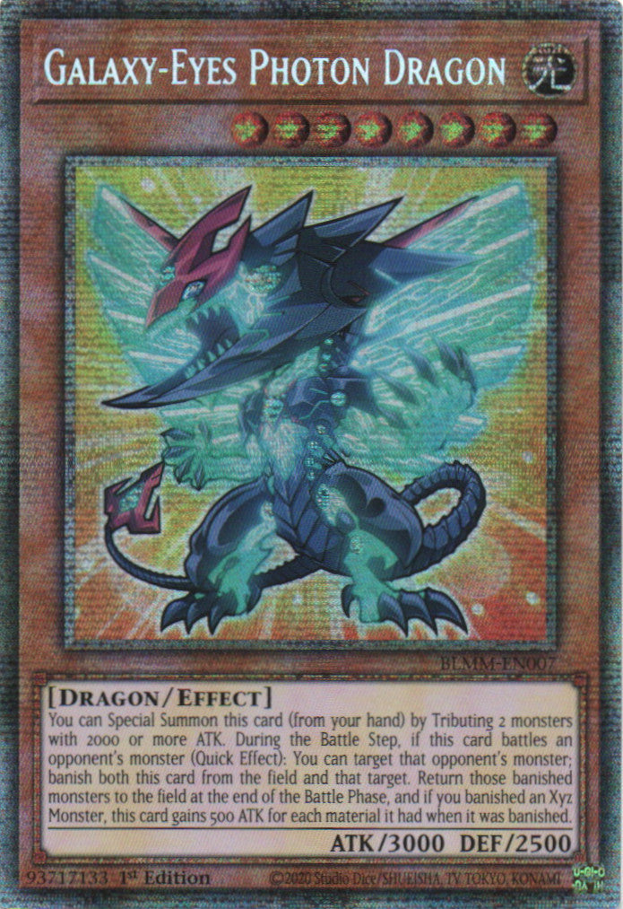 Galaxy-Eyes Photon Dragon (Chibi Artwork) - BLMM-EN007 - 1st Edition - Starlight Rare
