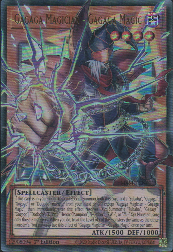 Gagaga Magician - Gagaga Magic (extended art) - MAMO-EN011 - 1st Edition - Ultra Rare