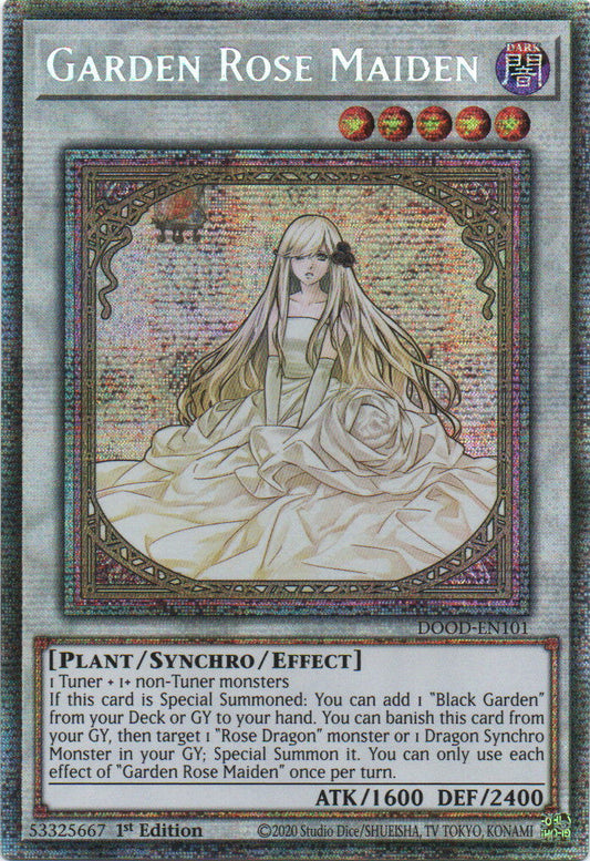 Garden Rose Maiden - DOOD-EN101 - 1st Edition - Starlight Rare