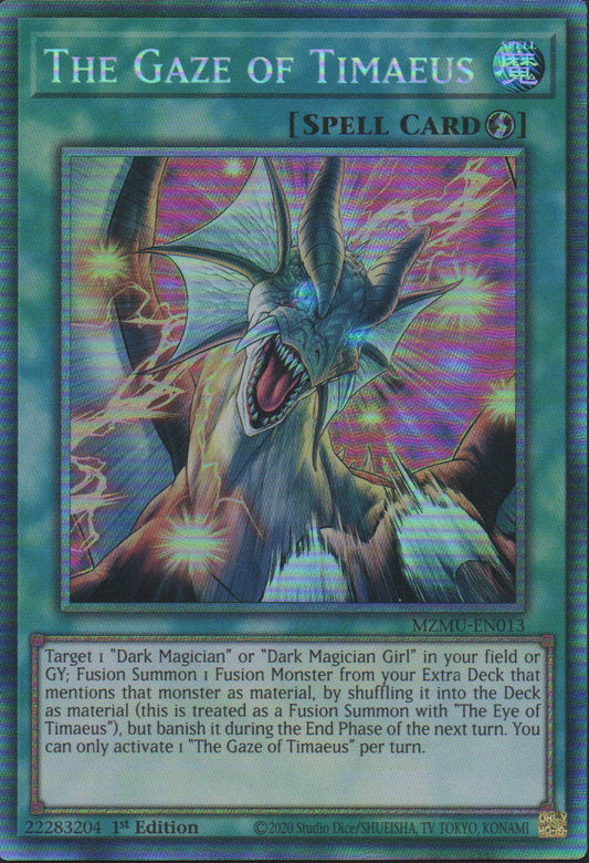 The Gaze of Timaeus - MZMU-EN013 - 1st Edition - Collector's Rare