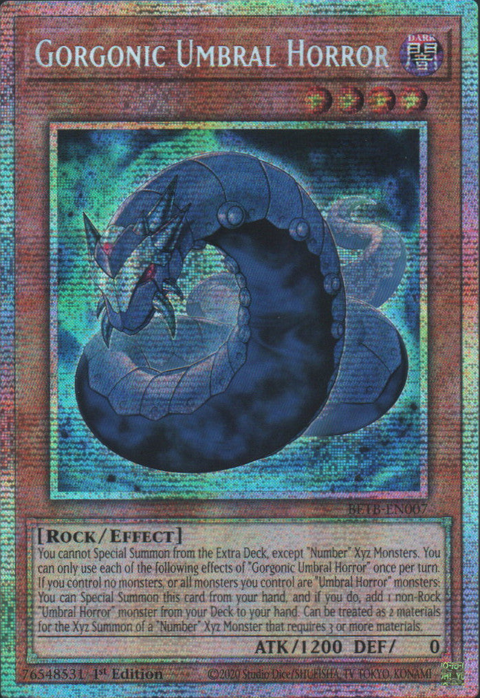 Gorgonic Umbral Horror - BETB-EN007 - 1st Edition - Starlight Rare