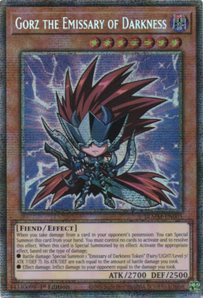 Gorz the Emissary of Darkness (Chibi Artwork) - BLMM-EN005 - 1st Edition - Starlight Rare