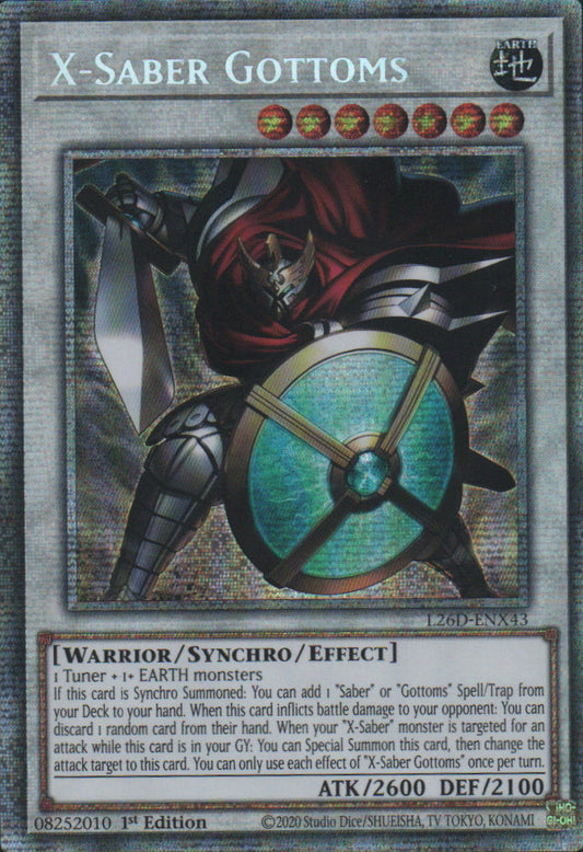 X-Saber Gottoms - L26D-ENX43 - 1st Edition - Starlight Rare