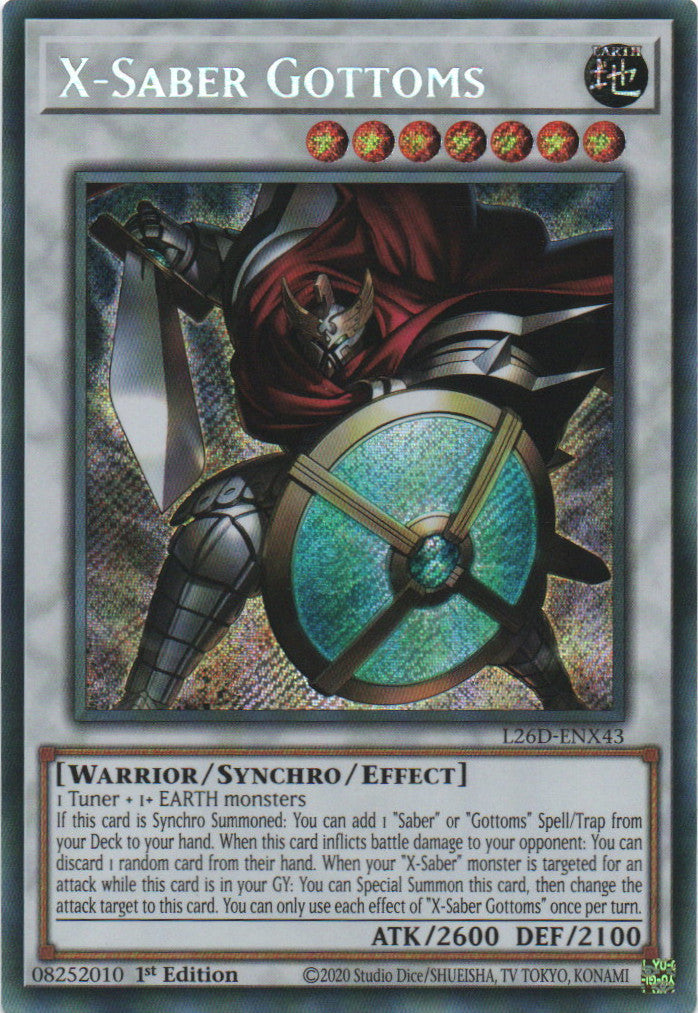 X-Saber Gottoms - L26D-ENX43 - 1st Edition - Secret Rare